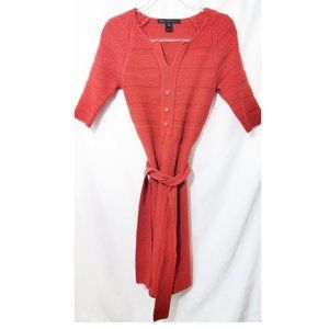 DONATED - MARC BY MARC JACOBS Red Mix Knit Sweater Dress EUC